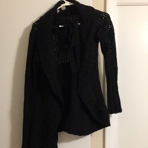 Black cardigan